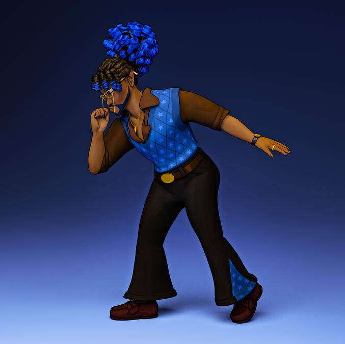 Zach (curious): Textured with InstaMat (2025)