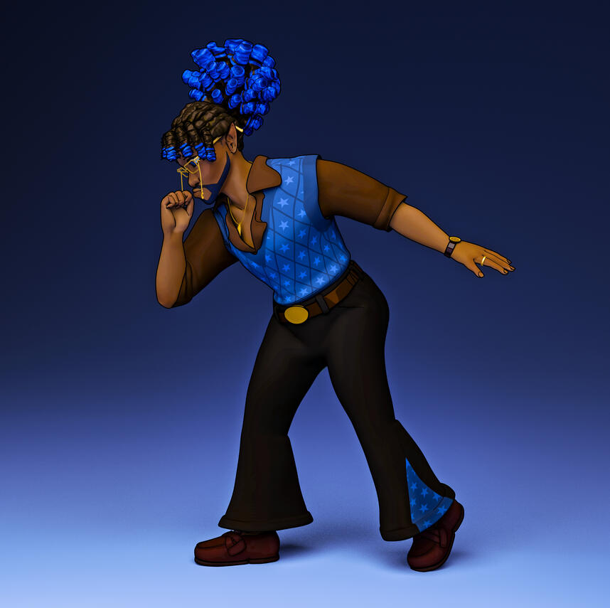 Zach (curious): Textured with InstaMat (2025)