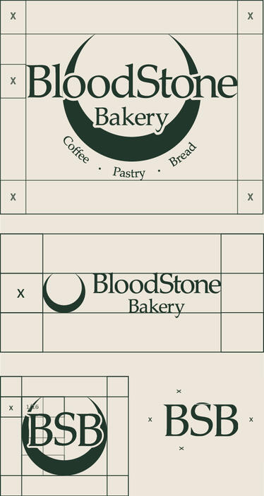 BloodStone Bakery Logo Clear Space