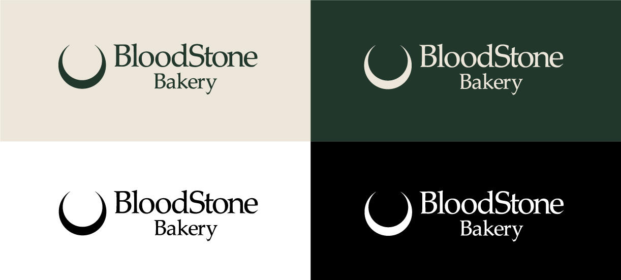 BloodStone Bakery Logo Variations